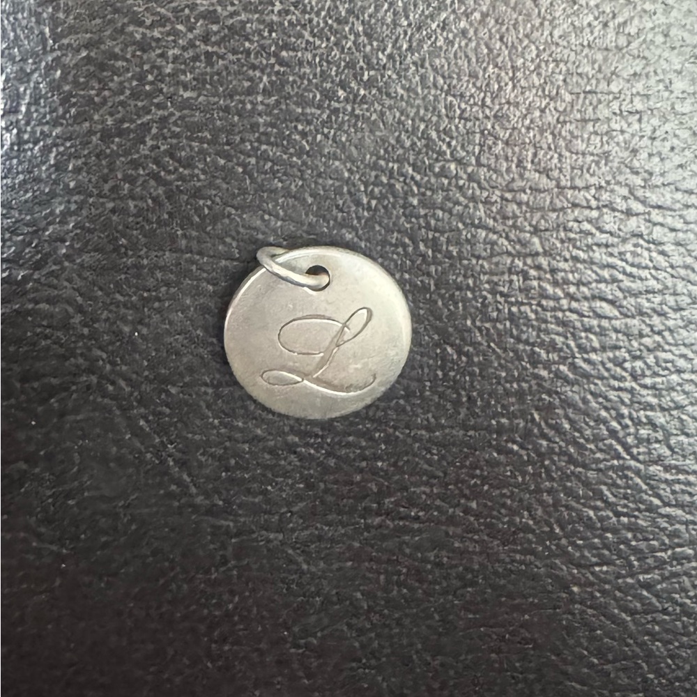 Tiffany Silver Initial 'L' Charm Pendant